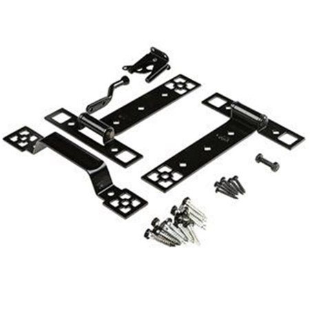 APOSITOS V8432 Gate Suite Kit with Hinges, Black AP2669271
